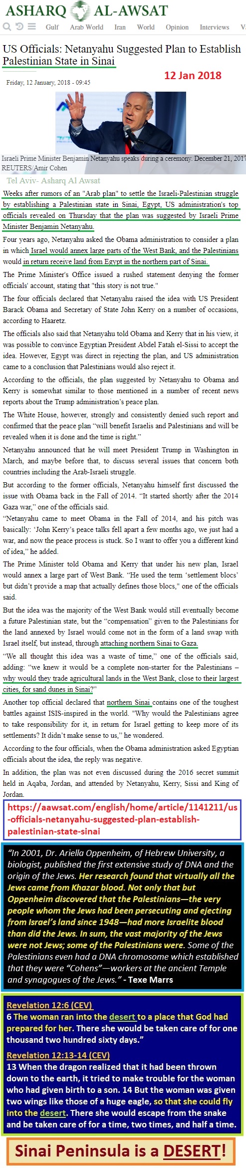 https://aawsat.com/english/home/article/1141211/us-officials-netanyahu-suggested-plan-establish-palestinian-state-sinai
