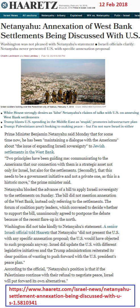 https://www.haaretz.com/israel-news/netanyahu-settlement-annexation-being-discussed-with-u-s-1.5810341