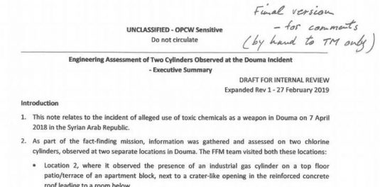 http://syriapropagandamedia.org/wp-content/uploads/2019/05/Engineering-assessment-of-two-cylinders-observed-at-the-Douma-incident-27-February-2019-1.pdf